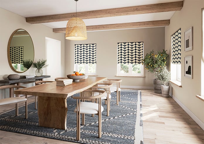 Orla Kiely Jumbo Solid Stem, Whale - Twist&Fit Roman Blind - Image 7